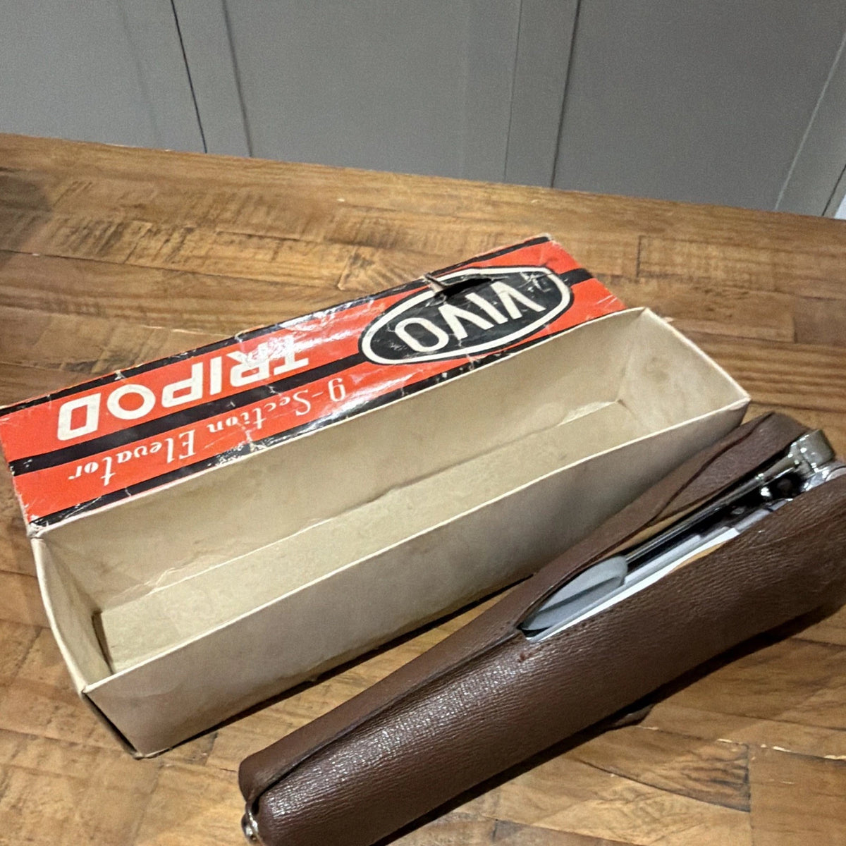 Vivo 9-Section Elevator Metal Camera Tripod In Box Retro Treasure