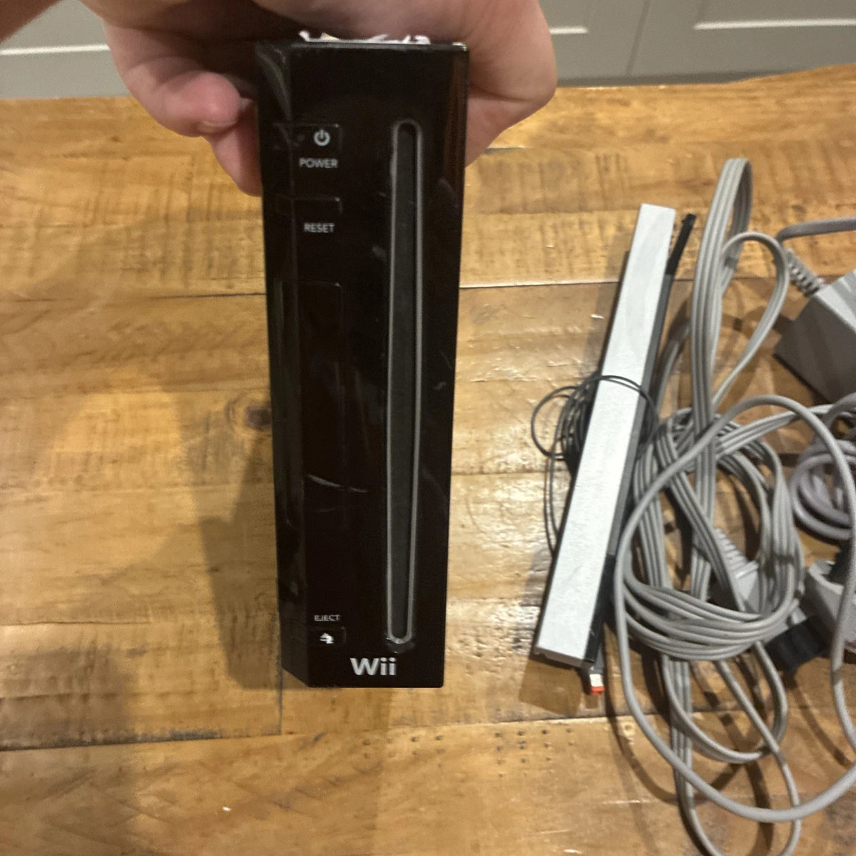 Nintendo Wii Black Console Bundle With Controller, Nunchuk & Leads