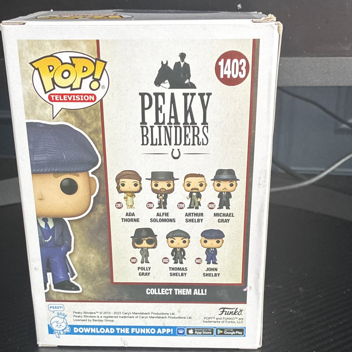 Funko Pop! John Shelby Peaky Blinders #1403 Television Collectible Figure NEW