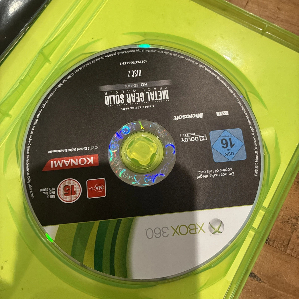 Metal Gear Solid HD Collection Xbox 360 Game
