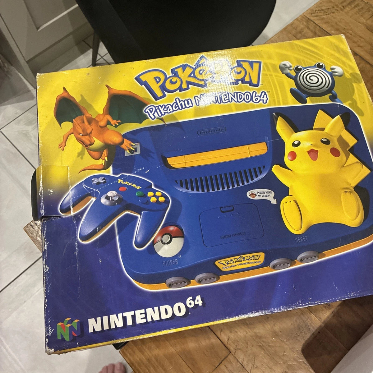 Nintendo 64 Pokemon Pikachu Edition Boxed with Controller, Insert & Leads