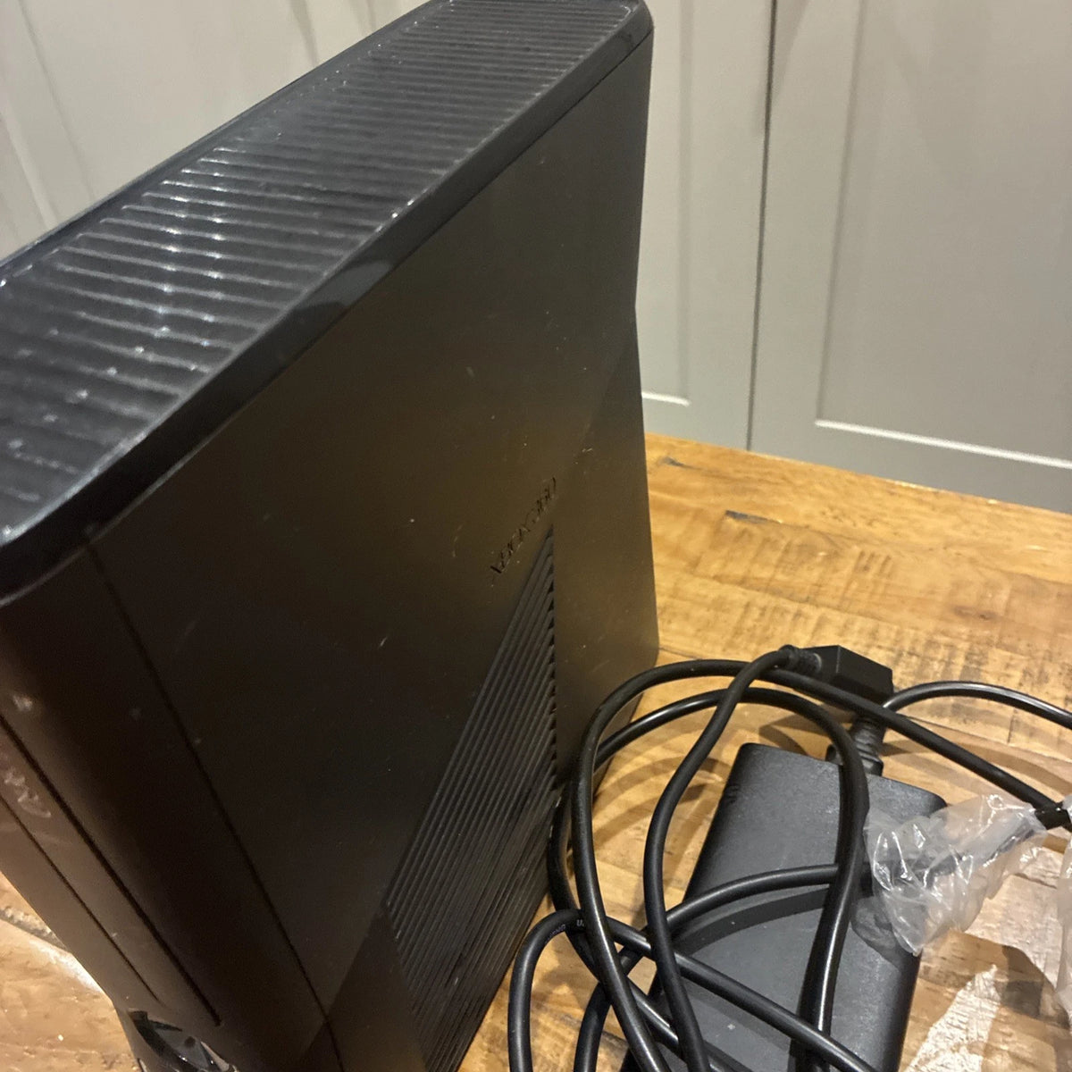 Microsoft Xbox 360 S Slim Black Console with Power Supply & Controller
