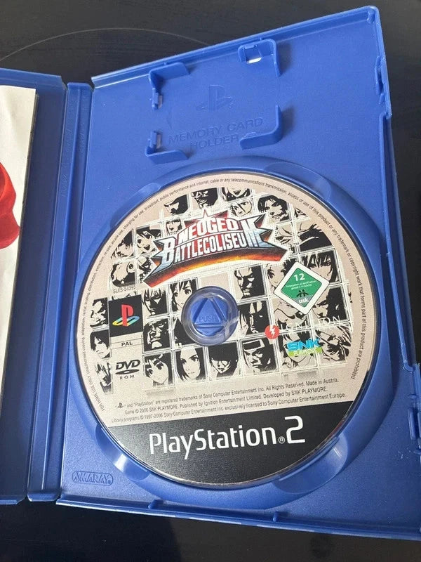 NeoGeo Battle Coliseum Playstation 2 Game Boxed With Manual