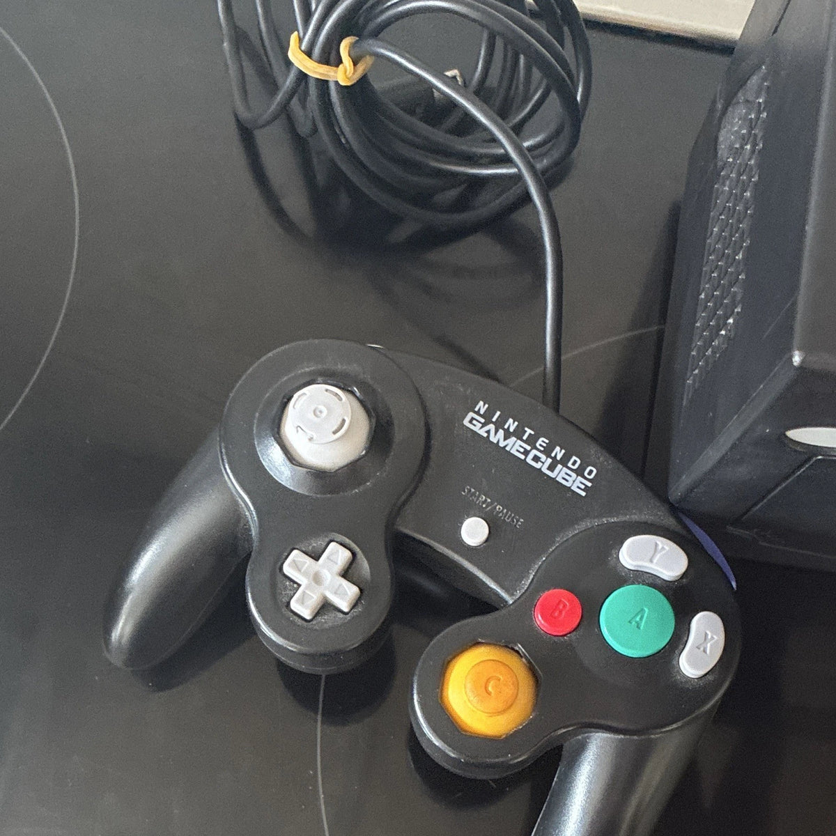 Nintendo Gamecube Black Console W/ Official Controller & Leads Fully Tested