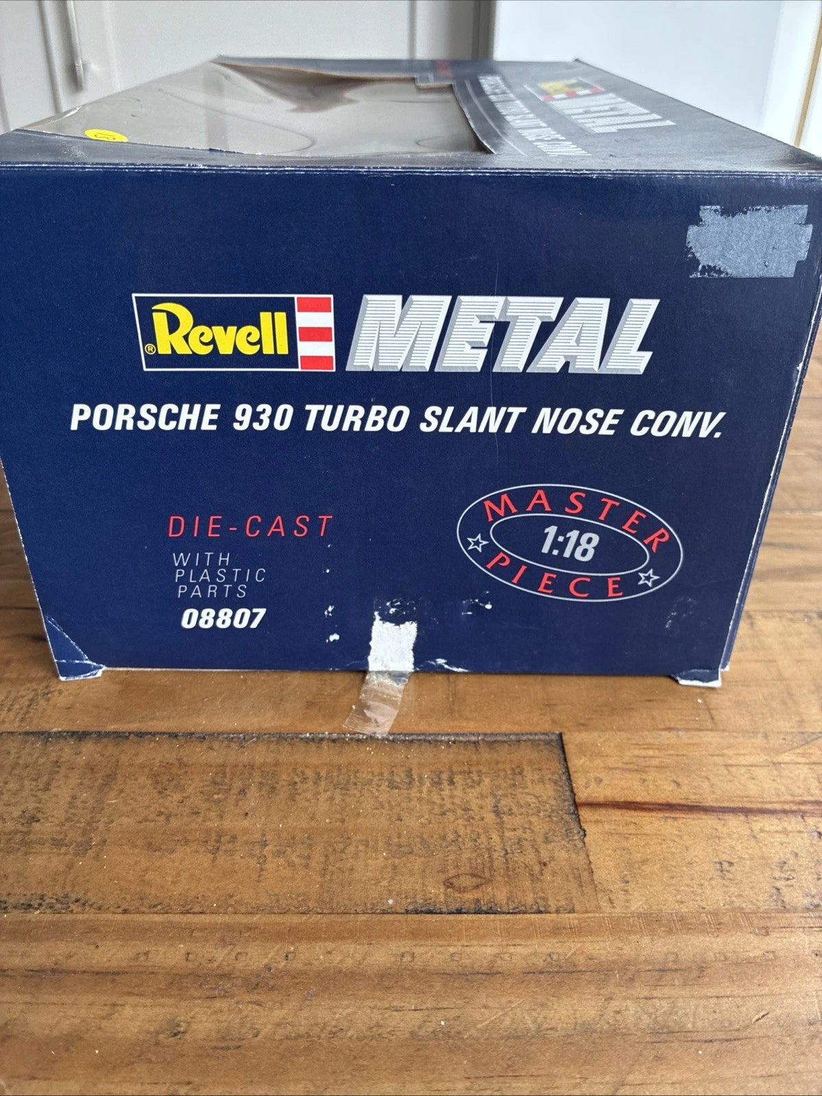 Revell Metal Porsche 930 Turbo Slant Nose Convertible 1:18 Yellow Diecast NEW