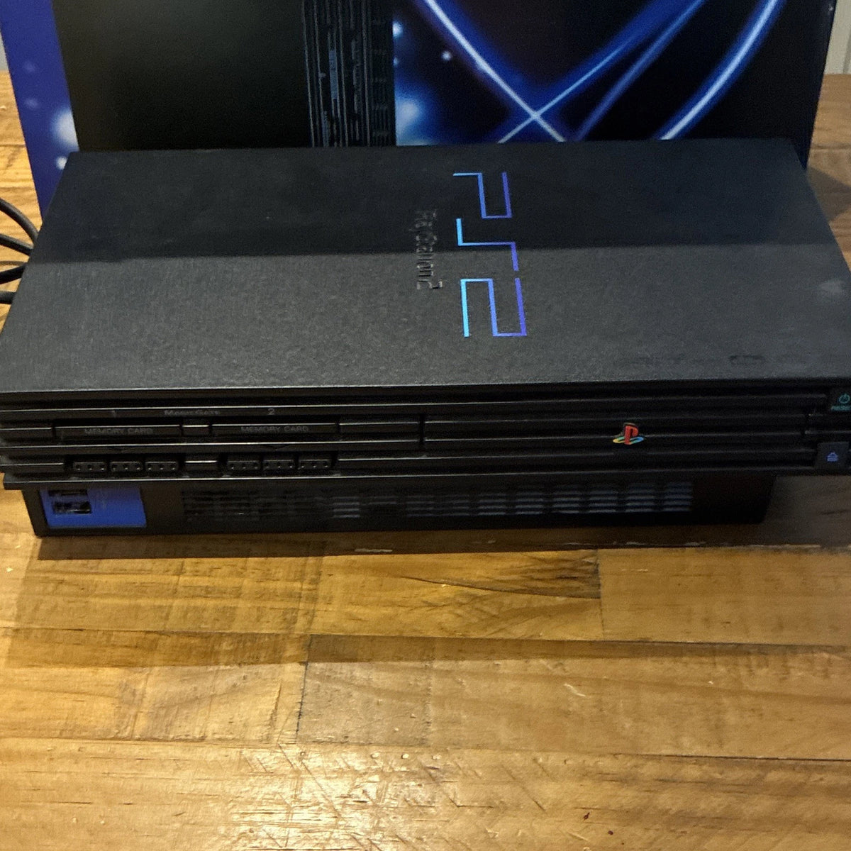 Sony PlayStation 2 PAL Black Console w/ Pad, Leads Box & Manual
