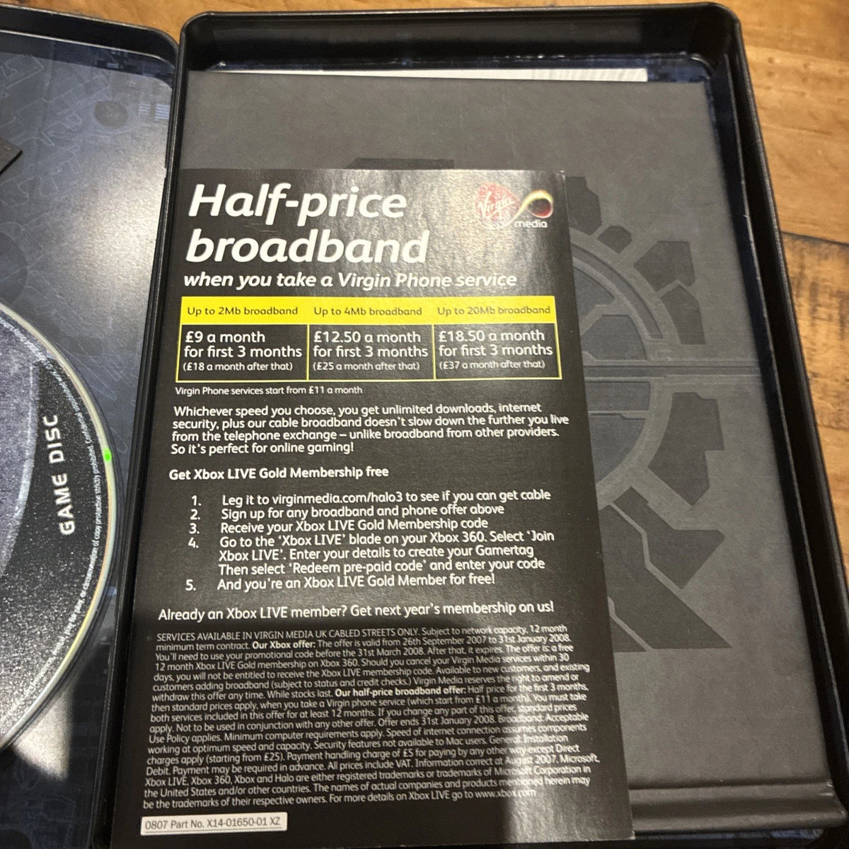 Halo 3 Limited Steelbook Edition Xbox 360 Video Game