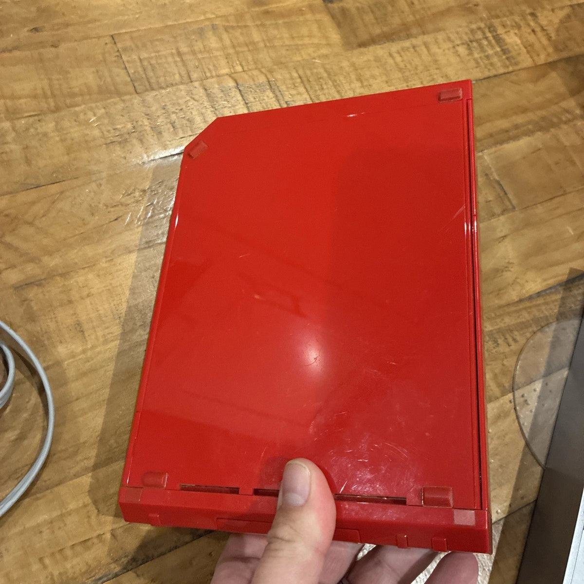 Nintendo Wii Red Console Bundle with Remote, Nunchuck & Wires