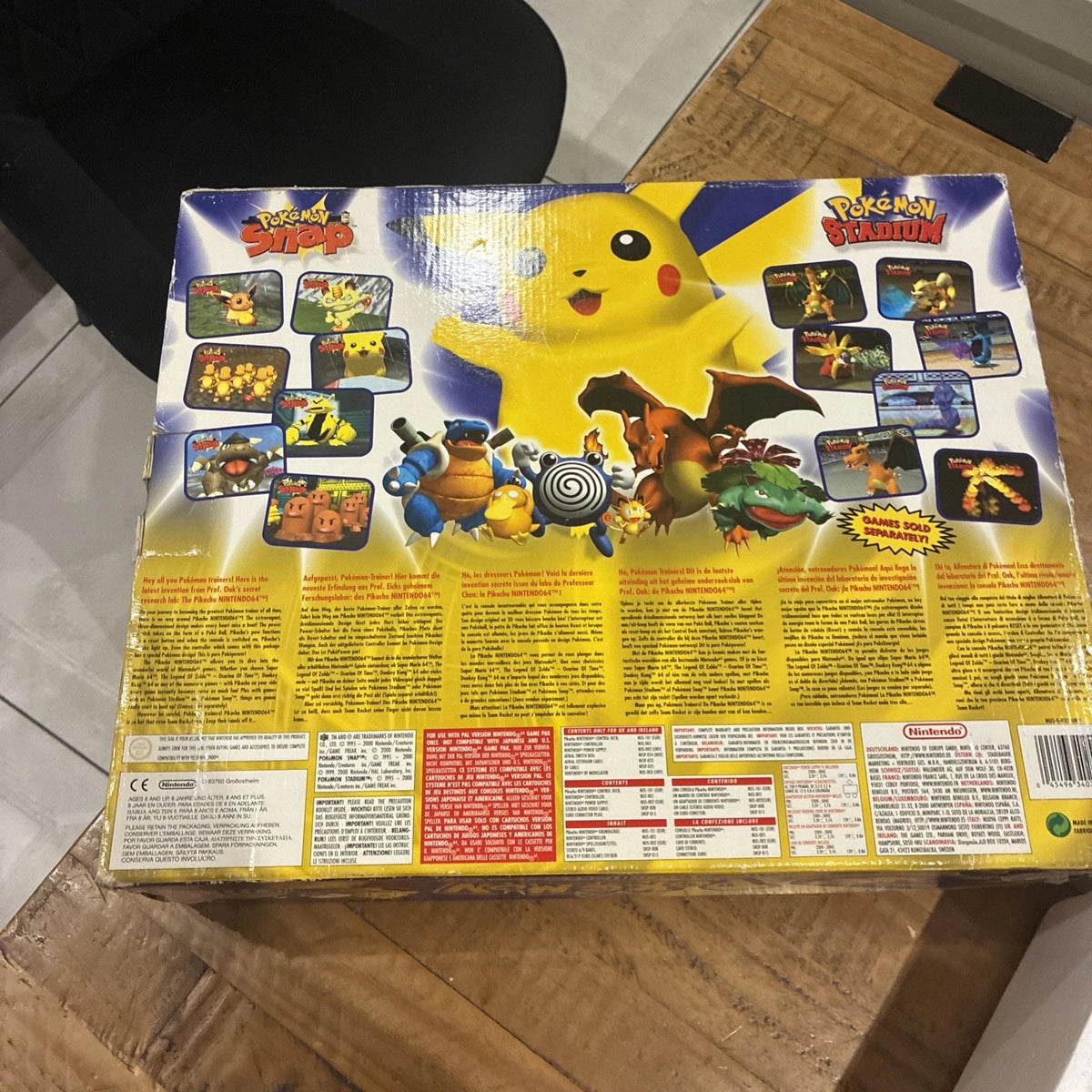 Nintendo 64 Pokemon Pikachu Edition Boxed with Controller, Insert & Leads