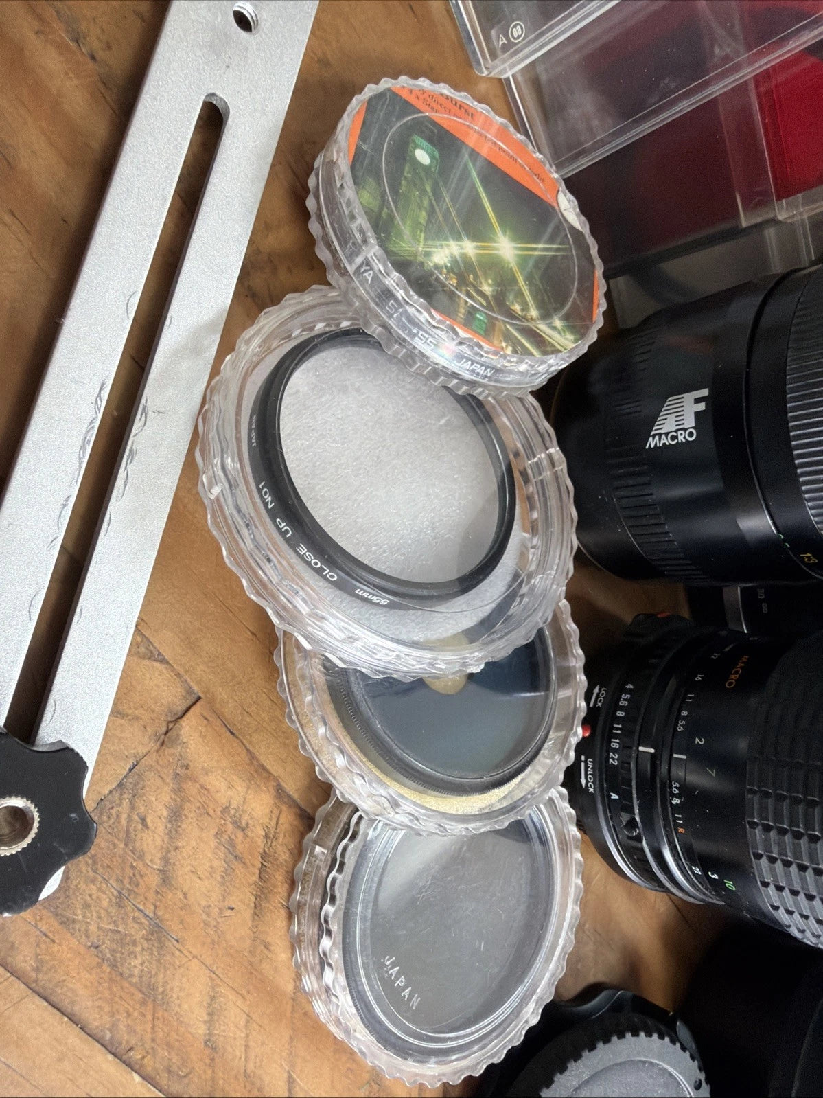 A Selection Of Camera Lens' & Accessories Bundle Untested & As Seen