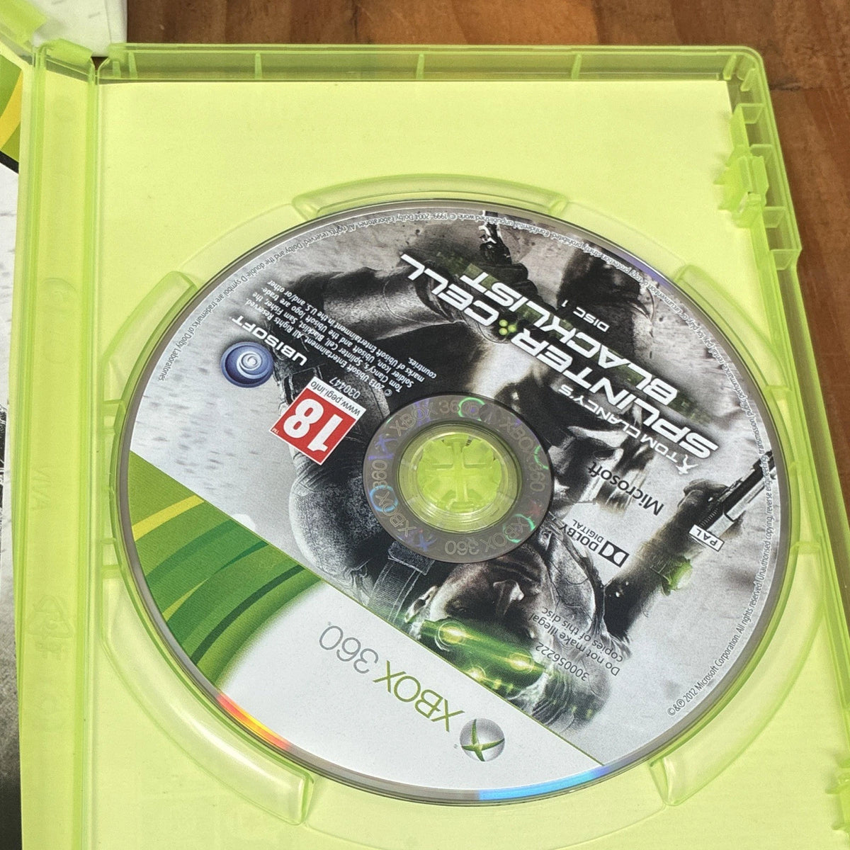 Splinter Cell: Blacklist Ultimate/Collector's Ed Xbox 360 With Comic & Watch