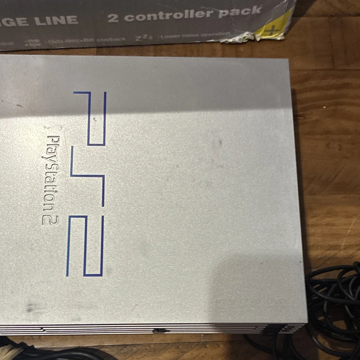 Sony PlayStation 2 Satin Silver Console Boxed Bundle 2 Pads & Buzz! PS2
