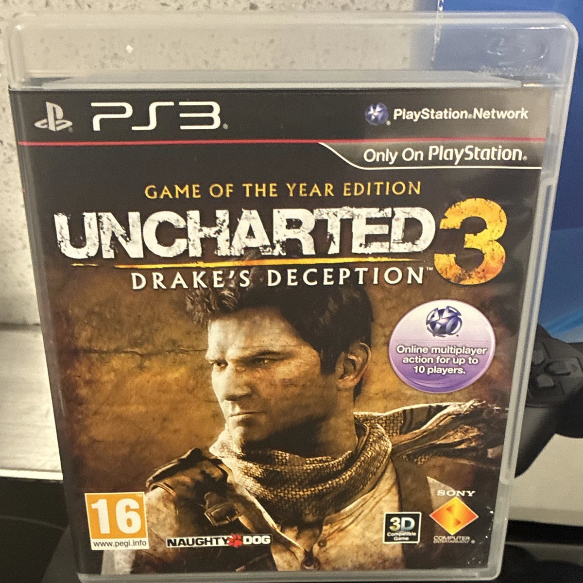 Sony PS3 Super Slim 12GB ConsoleBundle w/ Pad, Box & Uncharted 3 Game
